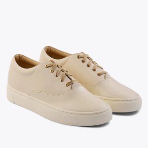 Nisolo Everyday Sneaker, Bone/Off-White Color, Size 9 (US)